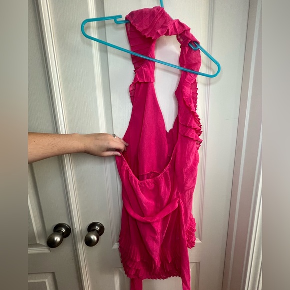 Pink Ruffle Halter - Picture 3 of 5